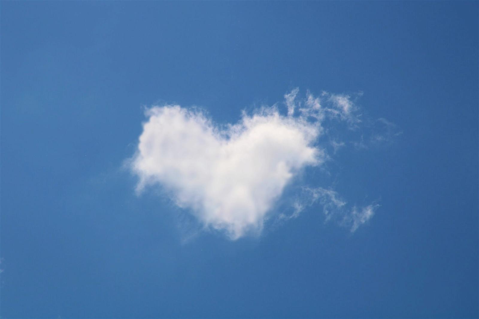 Hjärtformat moln
